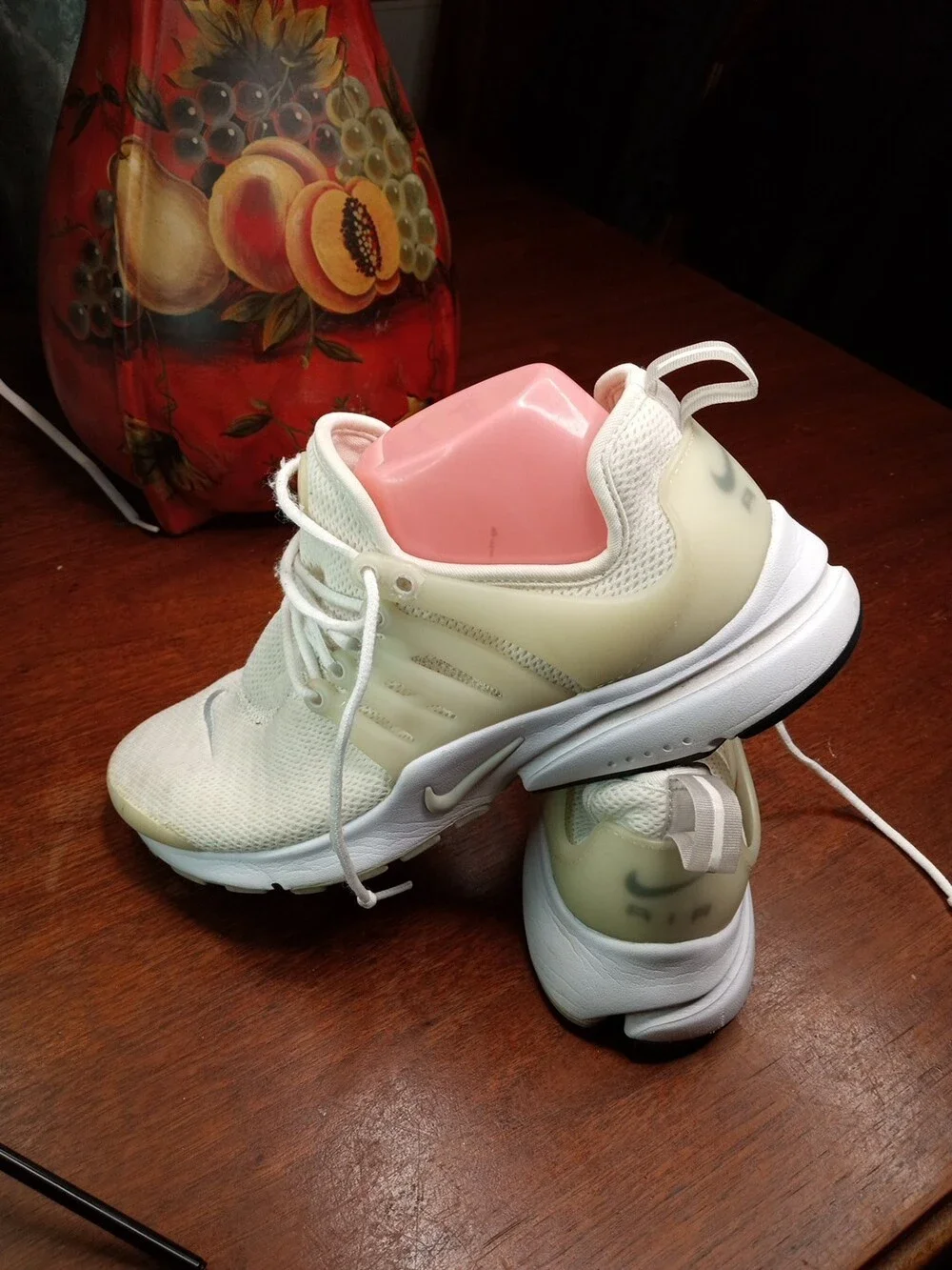 Nike Air Presto Womens 10M Knit Sock Sneakers White Pure Platinum Shoes